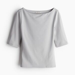 H&M Boat-Neck Jersey Top